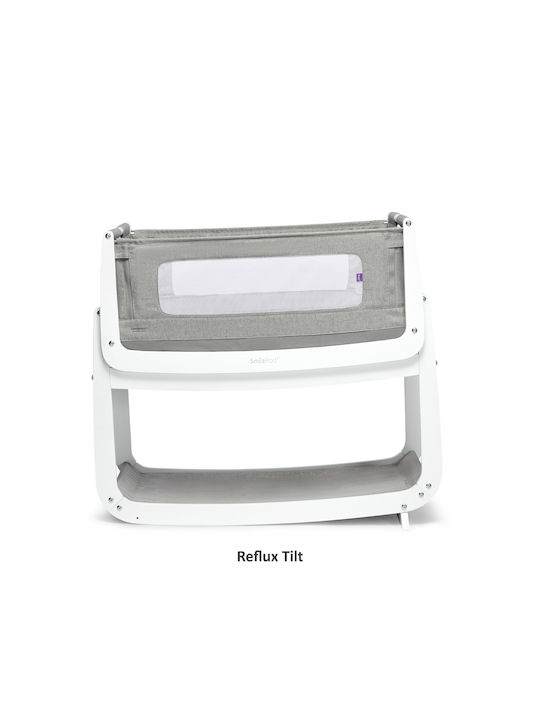 Snuz Cradle SnuzPod 4 with Mattress and Side Opening Dusk Grey