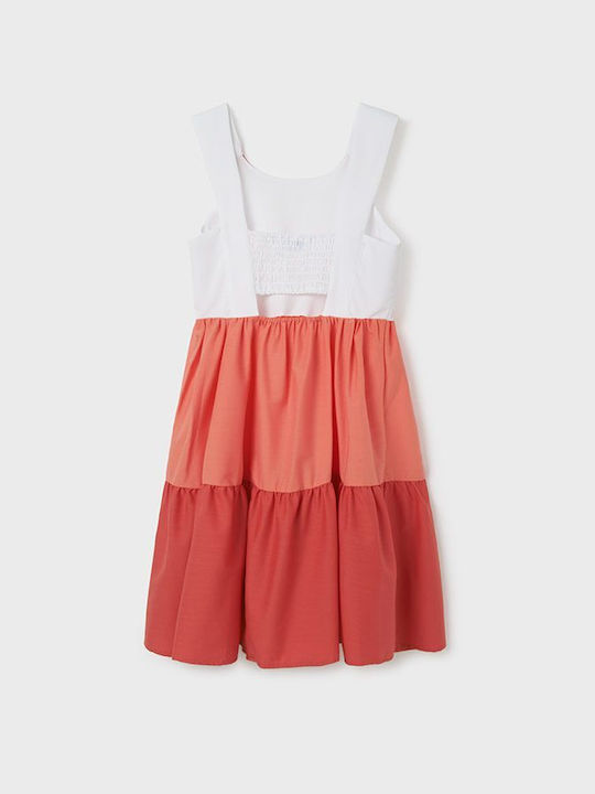 Mayoral Kids Dress Sleeveless Orange