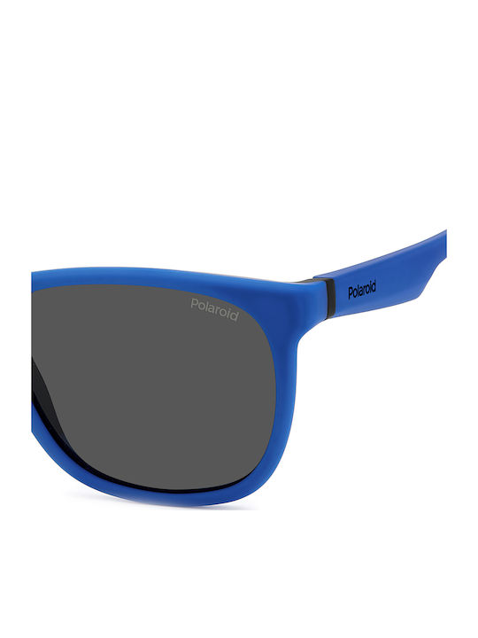 Polaroid Unisex Sonnenbrille mit Blau Kunststoff Gestell und Gray Polarisiert Linse PLD2140/S DOF/M9