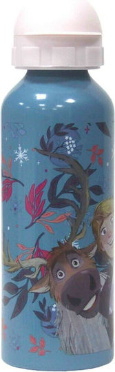 Gim Frozen Kinderflasche Gefroren Aluminium mit Pop-Up-Verschluss Blau 520ml