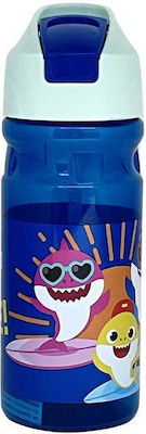 Gim Kids Plastic Water Bottle Baby Shark Light Blue 500ml