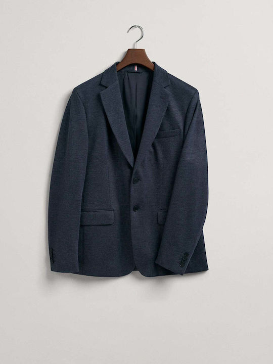 Winter Men’s Suit Jacket with Slim Fit Navy Blue