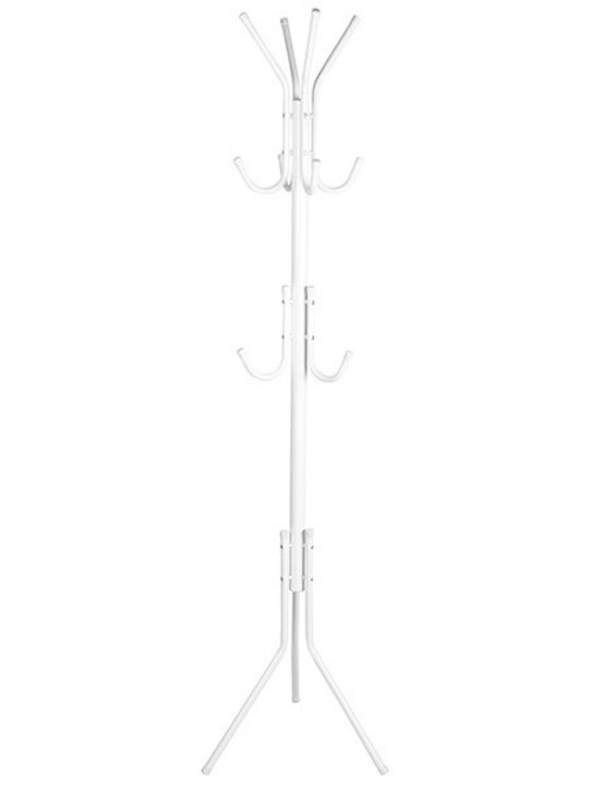 Homeplus Freestanding Coat Rack Metallic Λευκός Με Τρίποδη Βάση 38x38x176cm