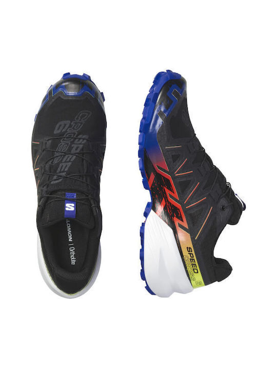 Speedcross 6 GTX Sport Shoes Trail Running Waterproof with Gore-Tex Membrane Black / Surf The Web / Safety Yellow