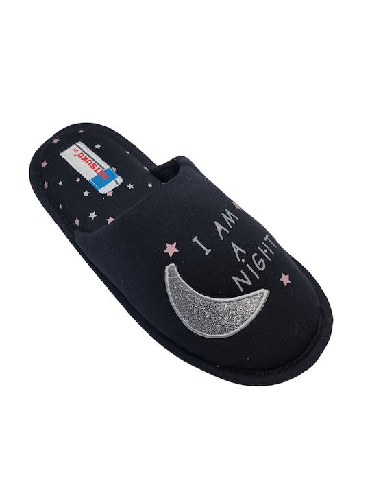 Mitsuko Women's Slipper In Navy Blue Colour