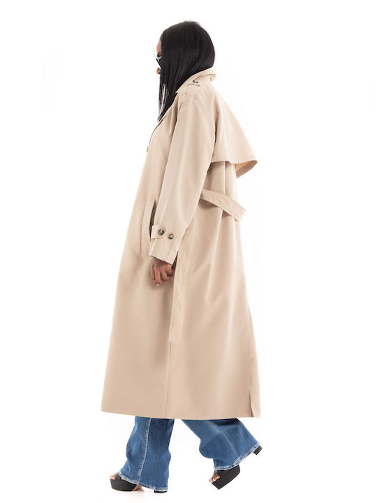 Vero Moda Γυναικεία Μπεζ Καμπαρντίνα