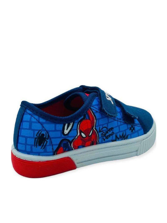 Spiderman Kids Sneakers Anatomic with Scratch & Lights Red