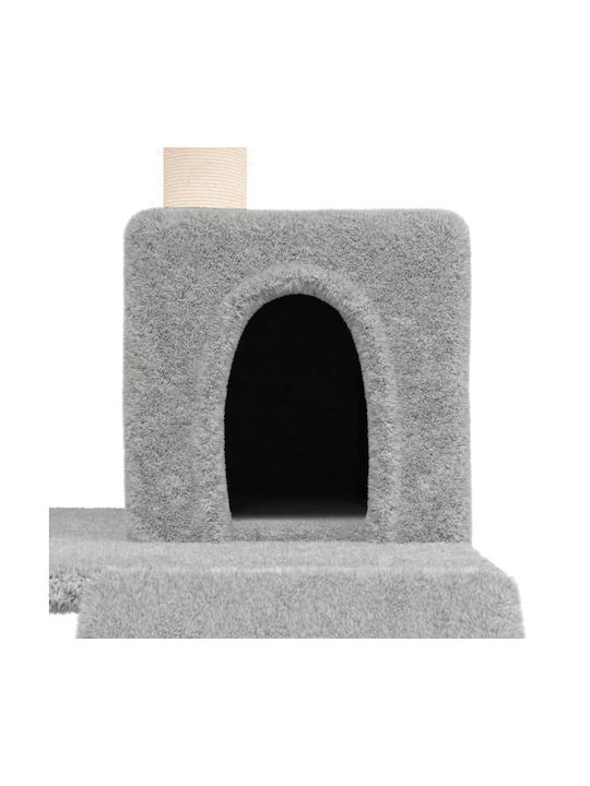 vidaXL Scratching Post Cat Trees Gray 3 levels 47.5x66x82cm