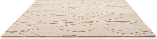 Ted Baker Romantic Magnolia Lucrat manual Covor Rectangular Din lână 162701 Cream