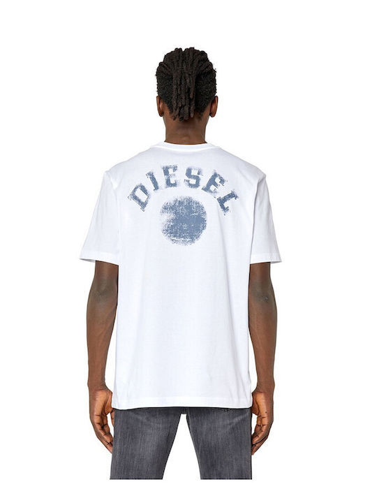 Diesel T-Just-K3 T-shirt Bărbătesc cu Mânecă Scurtă Alb