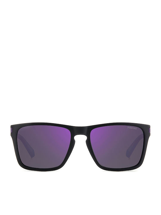Polaroid Men's Sunglasses with Black Plastic Frame and Gray Polarized Lens PLD2139/S 5F3/MF