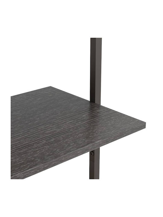 Βιβλιοθήκη Μαύρη 64x35x120.5εκ.