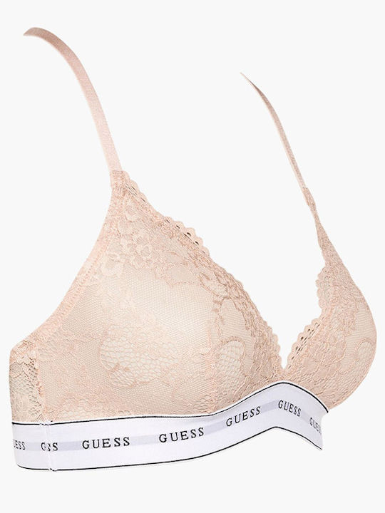 Guess Women's Bralette Bra Beige