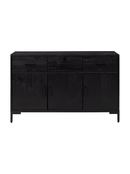 Мебели за съхранение с чекмеджета Черен 110x35x70см