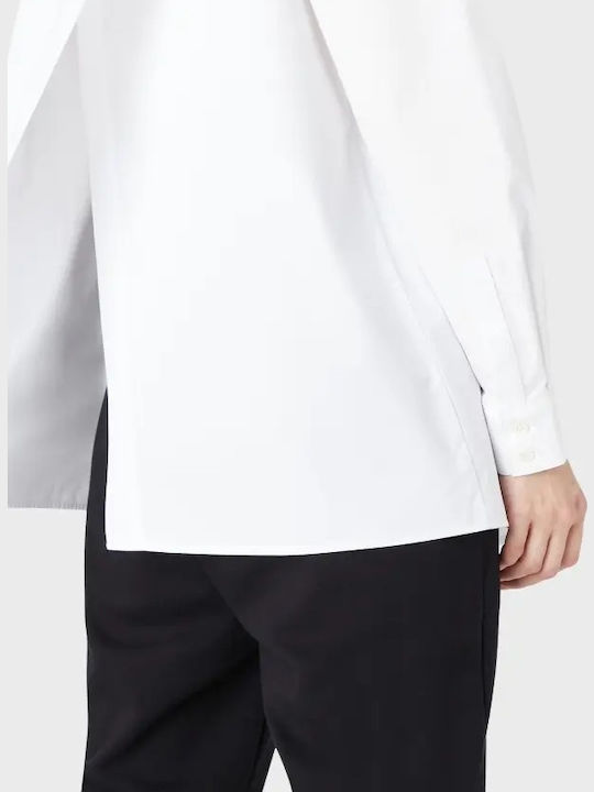 Women's Monochrome Long Sleeve Shirt White