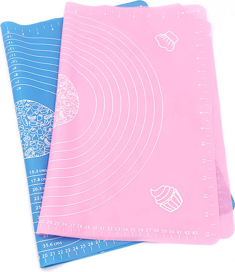Diamandino Plastic Dough Kneading Mat Γαλάζιο 50x70cm
