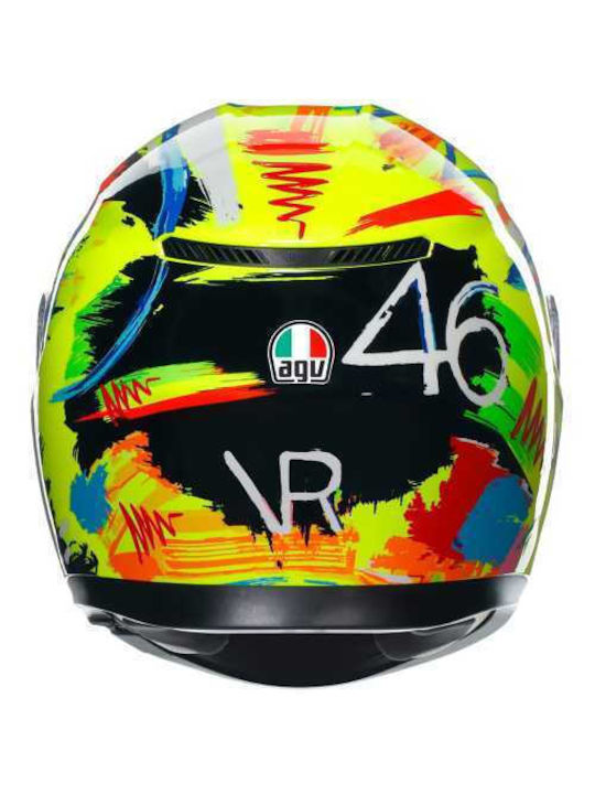 AGV K3 Rossi Winter Test 2019 Motorcycle Helmet Full Face ECE 22.06 1500gr with Pinlock and Sunvisor