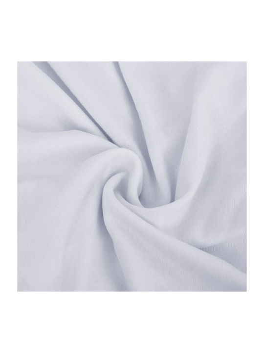 vidaXL Elastic Cover for Four Seater sofa White 1pcs 332951