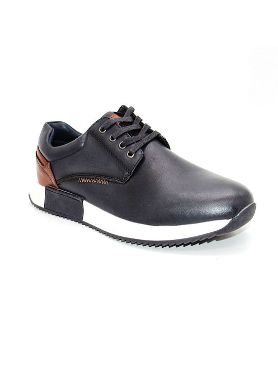 Mocasini casual pentru bărbați KAK 886 Blueblack