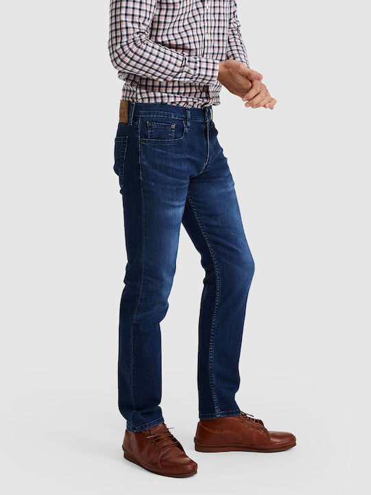 502 Men's Jeans Pants Elastic with Regular Tapered Fit Blue
