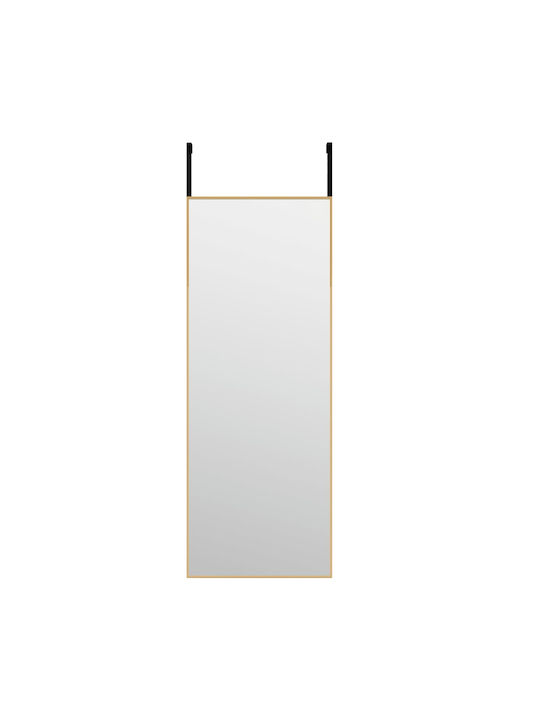 vidaXL Wall Mirror with Gold Metallic Frame 80x30cm 1pcs