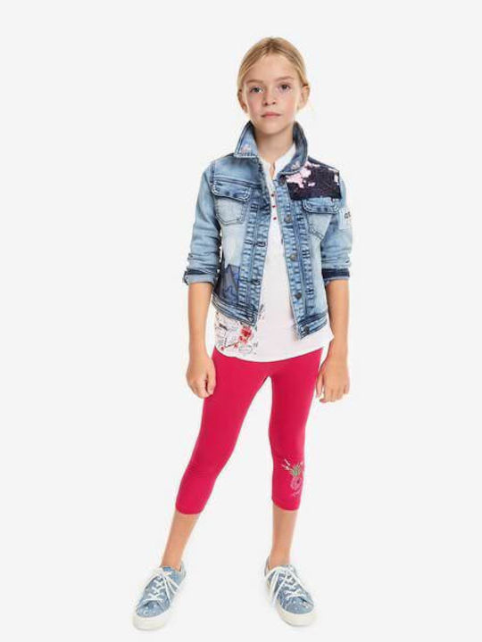 Kids Legging Capri Red Cross