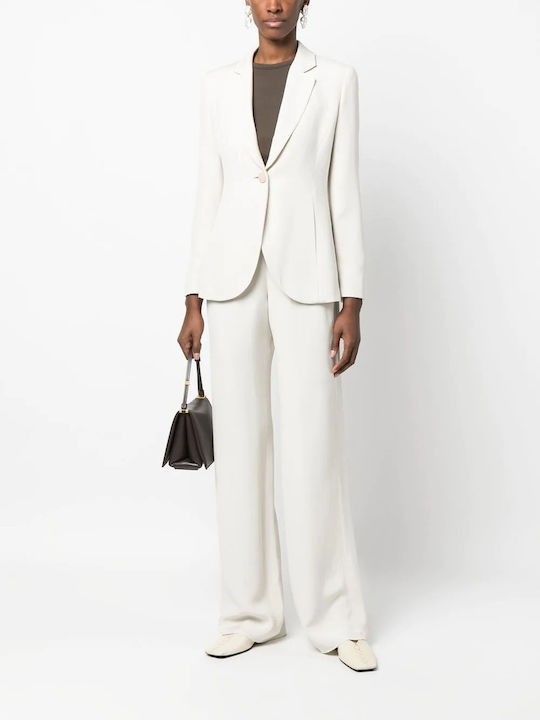 Emporio Armani Women's Waisted Blazer Gray