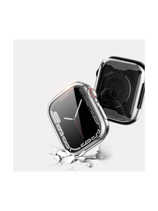 Dux Ducis Samo Θήκη Σιλικόνης σε Ασημί χρώμα για το Apple Watch 45mm