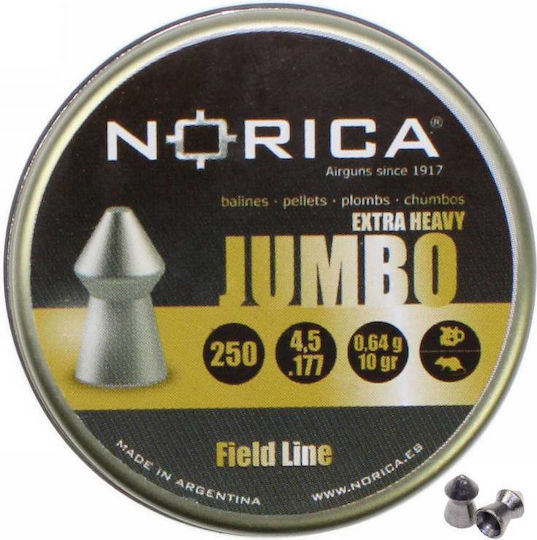 Norica Extra Heavy Jumbo Pellets Luftgewehr 4.5mm 250pcs 250 Stück