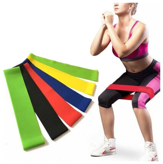 Mijo Mijo Benzi de rezistență în formă de buclă seturi 5buc Colorate Exercise Resistance Βands 5 pcs 0.6m