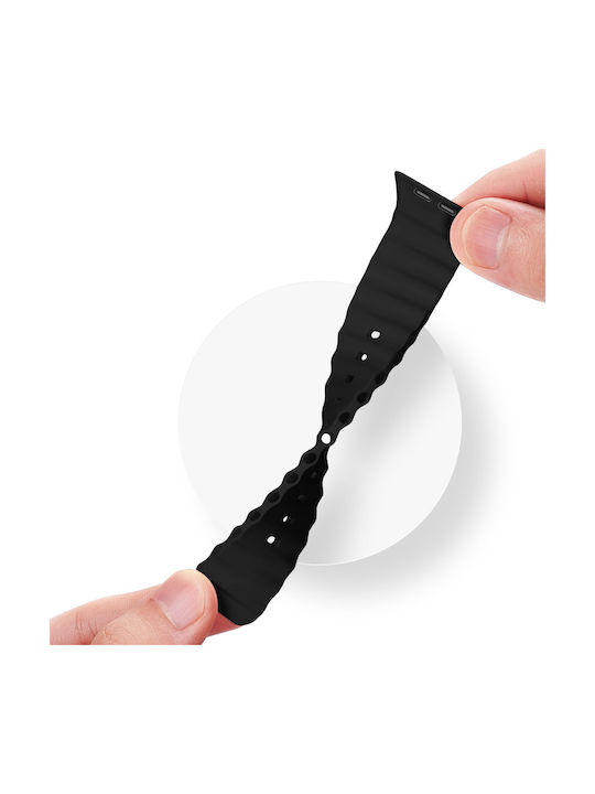 Dux Ducis OceanWave Version Strap Silicone Black (Apple Watch 38/40/41 mm - Dux Ducis)