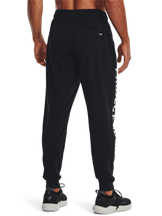 Under Armour Men's Sweatpants with Rubber Black