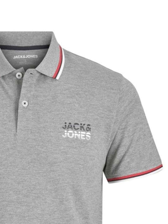 Jack & Jones Παιδικό Καλοκαιρινό Polo Κοντομάνικο Γκρι