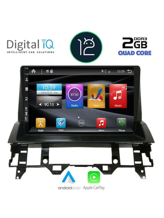 Digital IQ Car Audio System for Mazda 6 2002-2008 (Bluetooth/USB/AUX/WiFi/GPS/Apple-Carplay/CD) with Touch Screen 10.1"