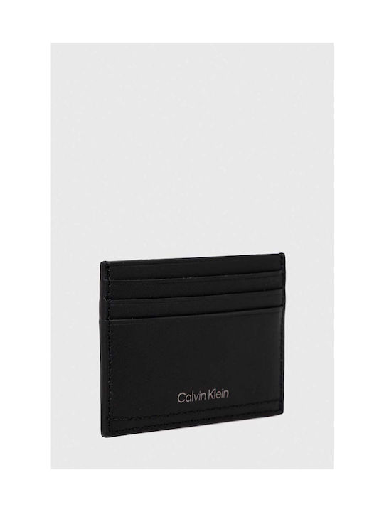 Calvin Klein Men's Leather Card Wallet Black