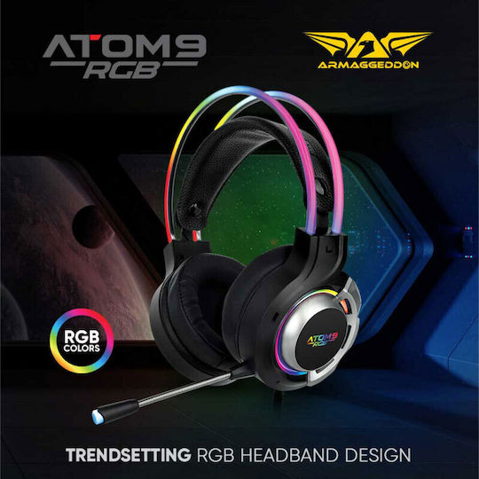 Armaggeddon Atom 9 Over Ear Gaming Headset with Connection 3.5mm / USB