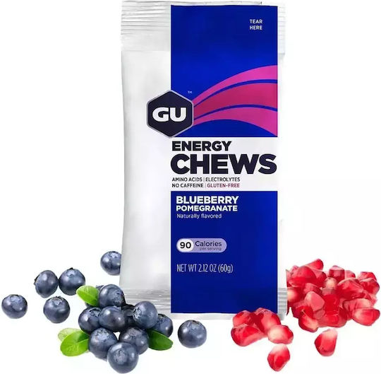 GU Energy Chews Blueberry Pomegranate 60gr