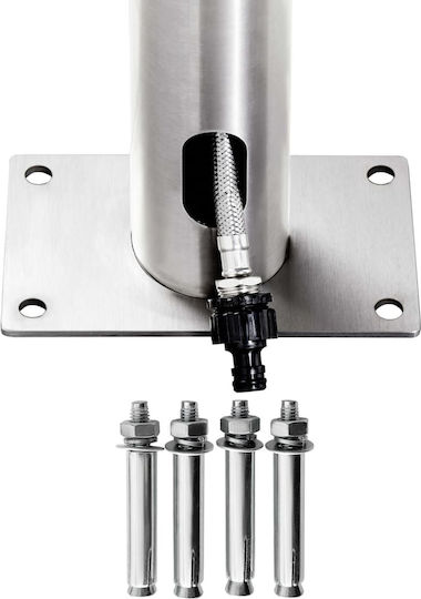 vidaXL Pool Shower with Length 62cm Silver