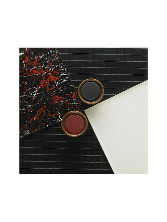 Eureka Knob Furniture made of Wooden & Metallic & Zamak Matte Black 19mm (Center Distance 20mm) 1pcs