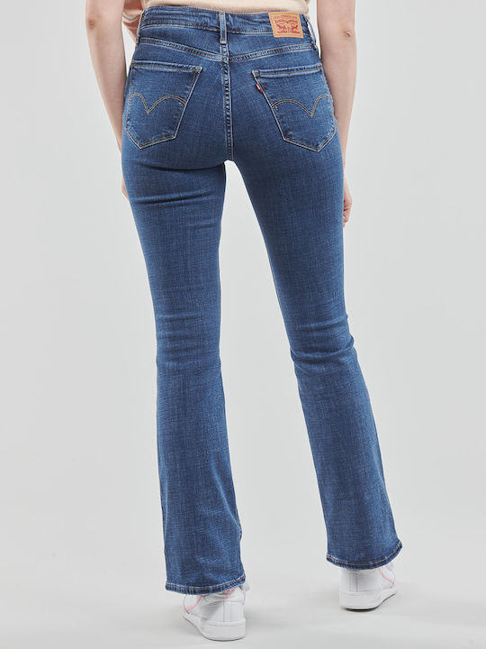 725 High Waist Women's Jean Trousers Flared in Bootcut Fit Lapis