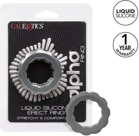 Calexotics Alpha Liquid Пръстен Петел Силикон Grey