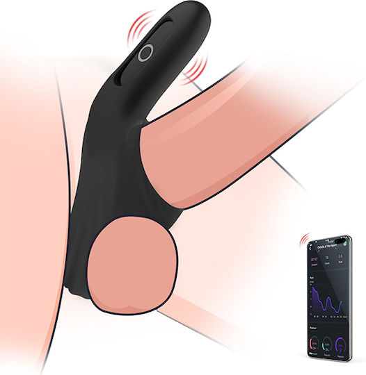 Magic Motion Rise Smart Wearable Cock Ring Black