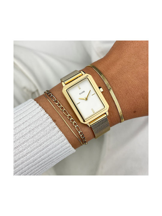 Cluse Watch with Gold Metal Bracelet