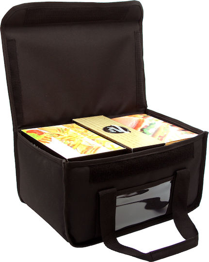 Food Delivery Bag 20lt with Belt 40x24x21cm Black