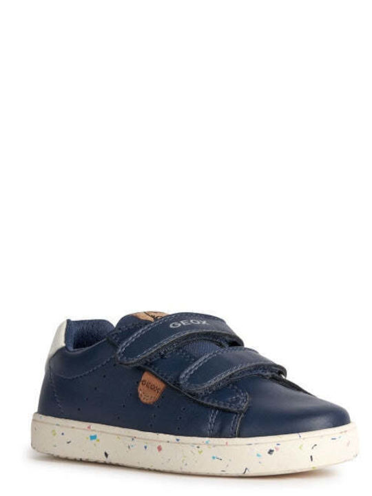 Geox Παιδικά Sneakers Ανατομικά με Σκρατς για Αγόρι Navy Μπλε