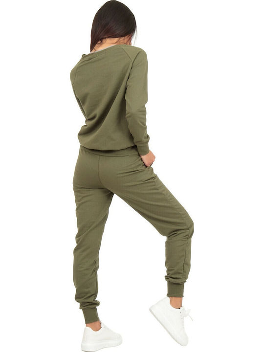 Sweatpants Set Khaki
