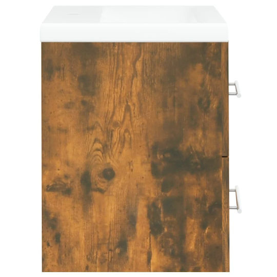 vidaXL Πάγκος με Νιπτήρα Μ60xΒ38.5xΥ48cm Δρυς