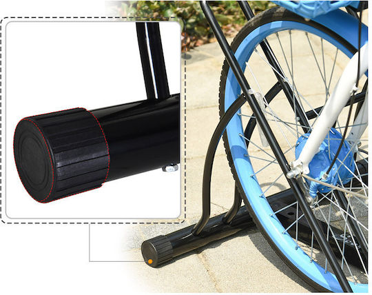 HomCom Metall Fahrradständer für 2 Fahrräder 60 x 54 x 57cm