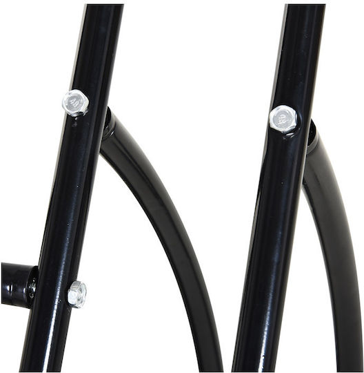 HomCom Metall Fahrradständer für 2 Fahrräder 60 x 54 x 57cm