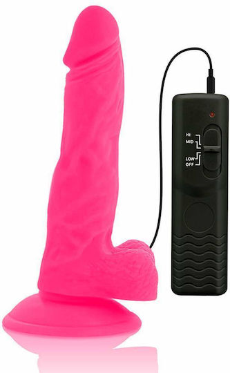 Diversia Ρεαλιστικός Δονητής Flexible Vibrating Dildo 18cm Pink